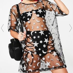 Sheer Stars Dress Cover